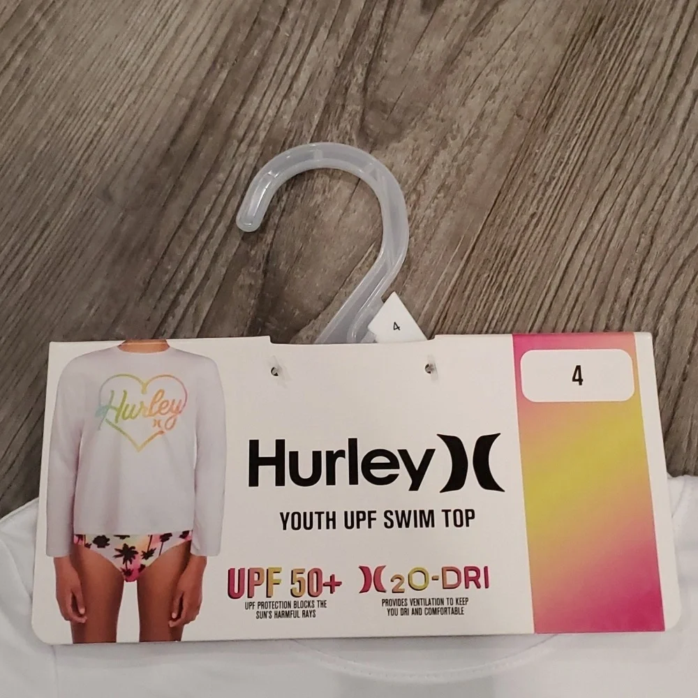 Hurley Girls' Long Sleeve Dri-Fit UPF 50+ Shirt